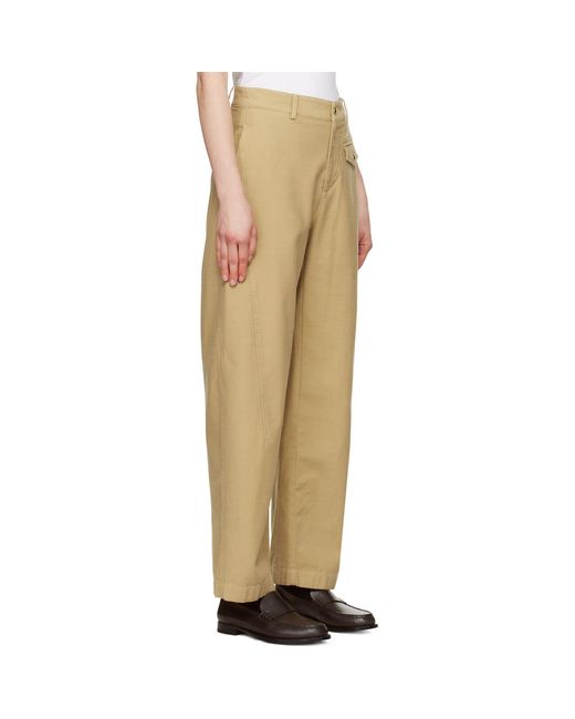 Rag & Bone Natural Renata Cotton Twill Utility Trousers