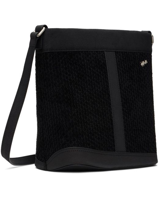 Adererror Black Structured Bag for men