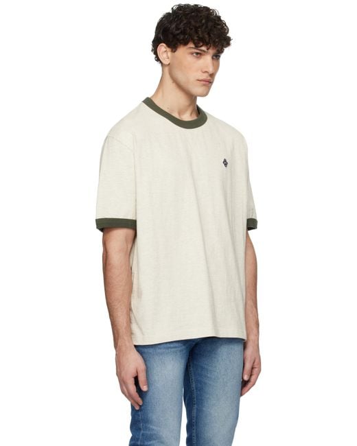 Uniform Bridge Multicolor Off- 'Ubc' Ringer T-Shirt for men