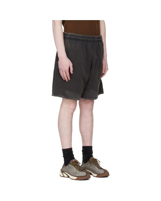 Entire studios Black Standard Sweat Shorts for men