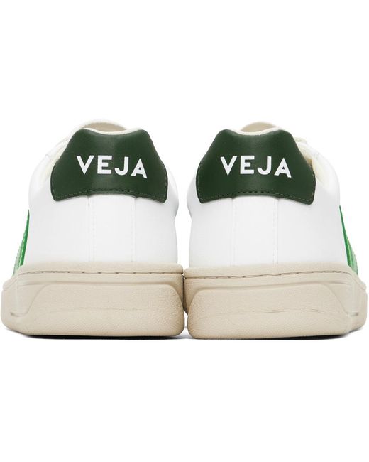 Baskets urca blanc et vert en cuir synthétique de coton bio Veja pour homme en coloris Black