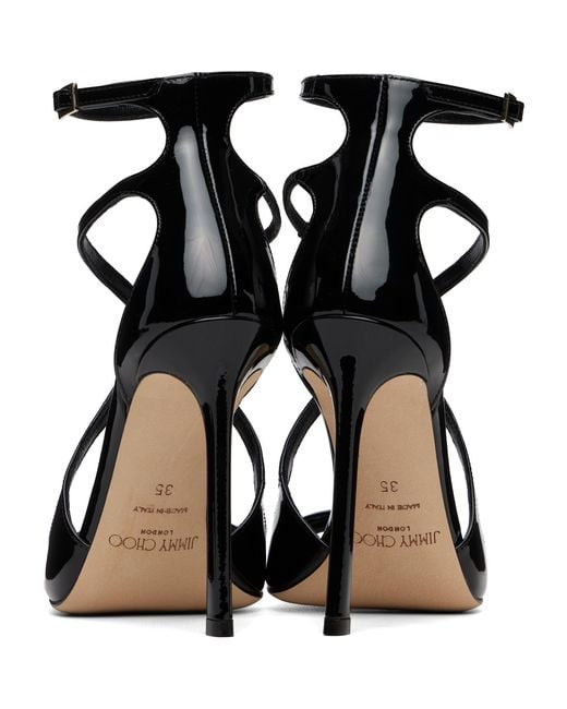 Jimmy Choo Black Azia 110 Heeled Sandals