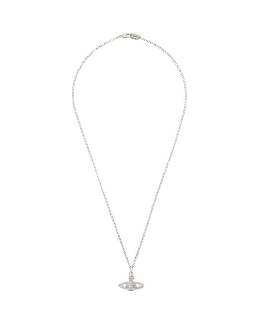 Vivienne Westwood Metallic Mini Bas Relief Orb Pendant Necklace for men