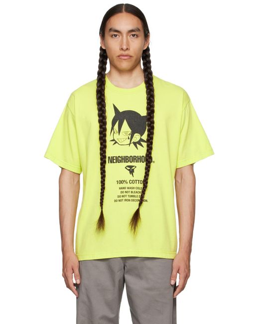 Neighborhood Yellow Graphic T-shirt for men