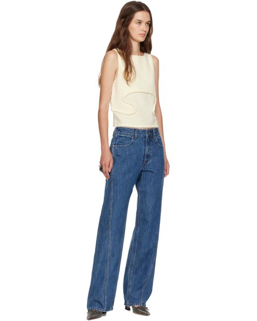 Jean Bend Bleu Eckhaus Latta en coloris Blue