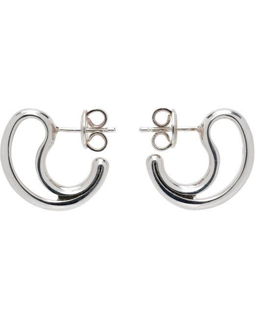 Bottega Veneta Black Frills Small Earrings