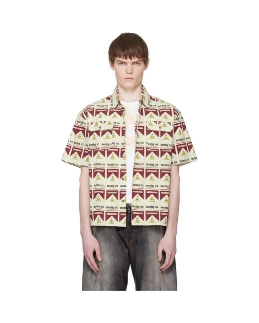 Carne Bollente Multicolor Off- 'Smoking Hot' Shirt for men