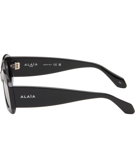 Alaïa Black Rectangular Sunglasses