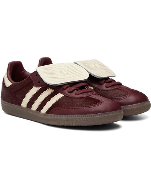 Adidas Originals Black Burgundy Samba Lt Sneakers for men
