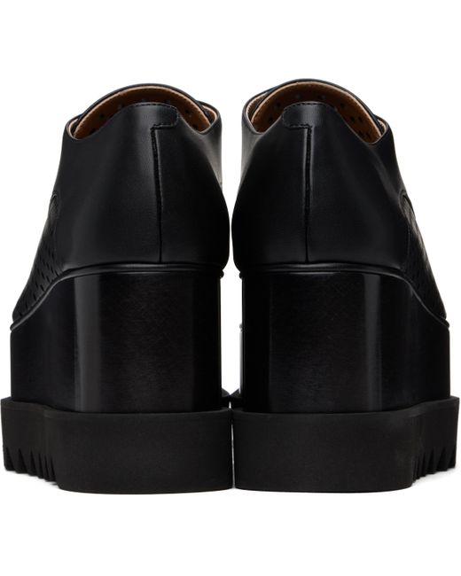 Stella McCartney ブラック Elyse Perforated プラットフォーム オックスフォード Black