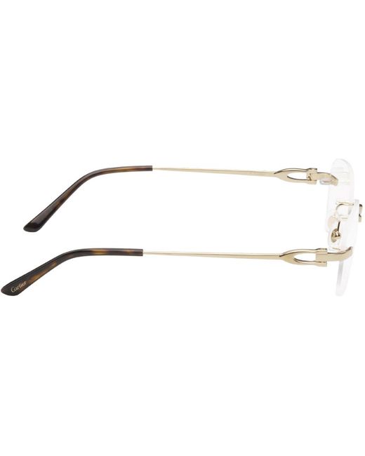 Cartier C Décor Glasses in Gold 