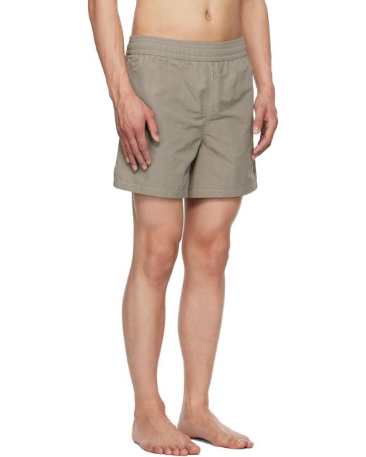 AMI Multicolor Taupe Beach Swim Shorts for men