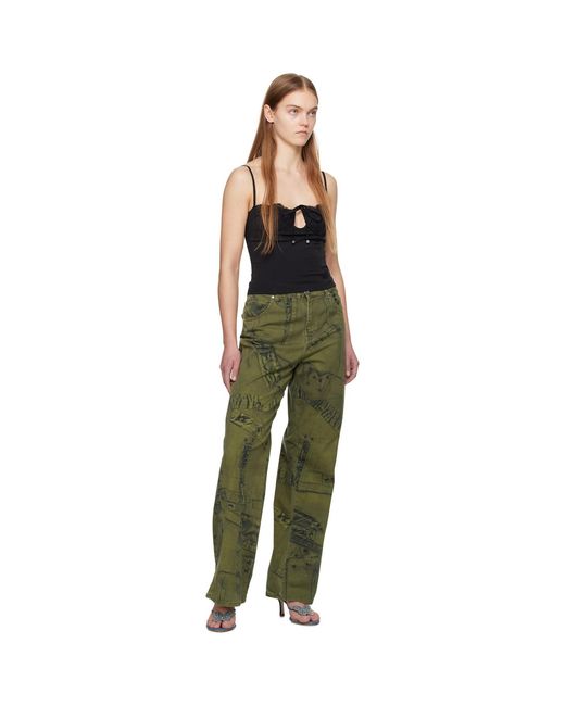 Blumarine Black Paneled Camisole