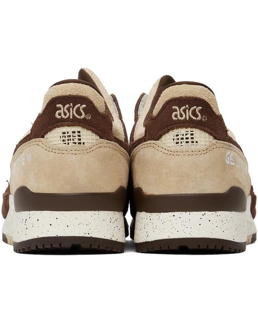 Asics Black Brown & Off-white Gel-lyte Iii Og Sneakers