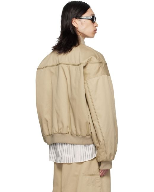 Willy Chavarria Natural Gas Station Bomber Jacket for men