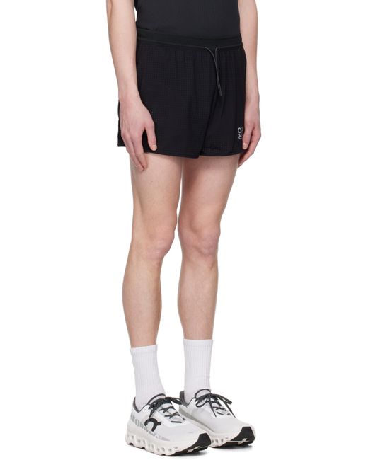 OVER OVER Black Track Shorts for men