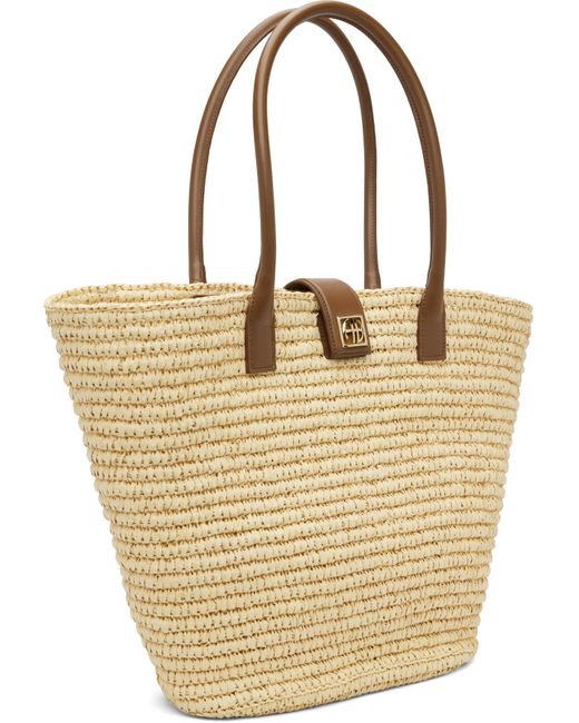 Anine Bing Metallic Lou Monogram Tote