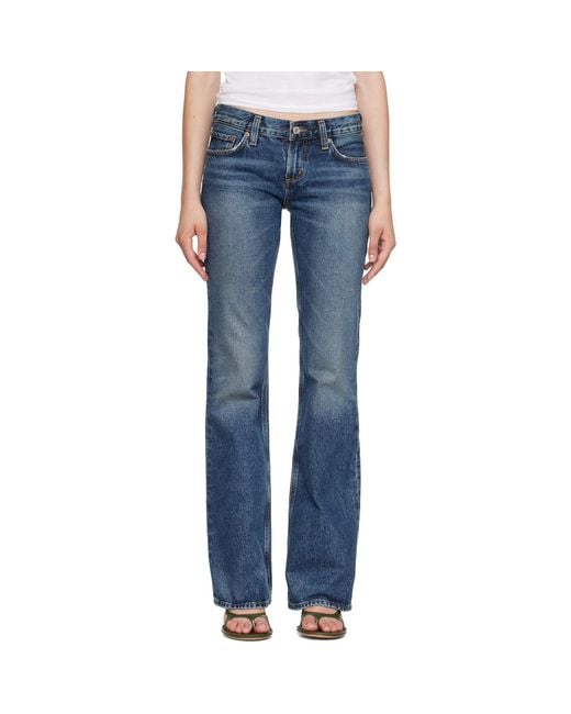 Agolde Blue Low Rise Boot Jeans