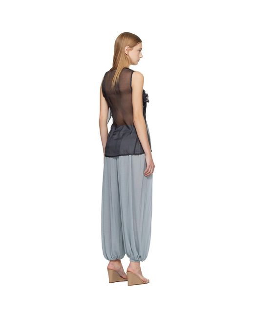 Belle Anna Black Vale Top