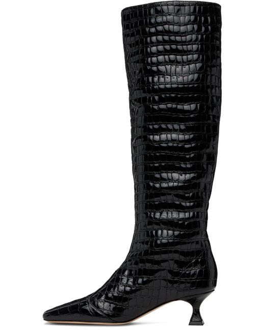 STUDIO AMELIA Black Maverick Calf Boots