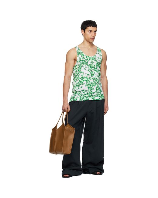 Hereu Brown Calella Medium Squared Tote for men