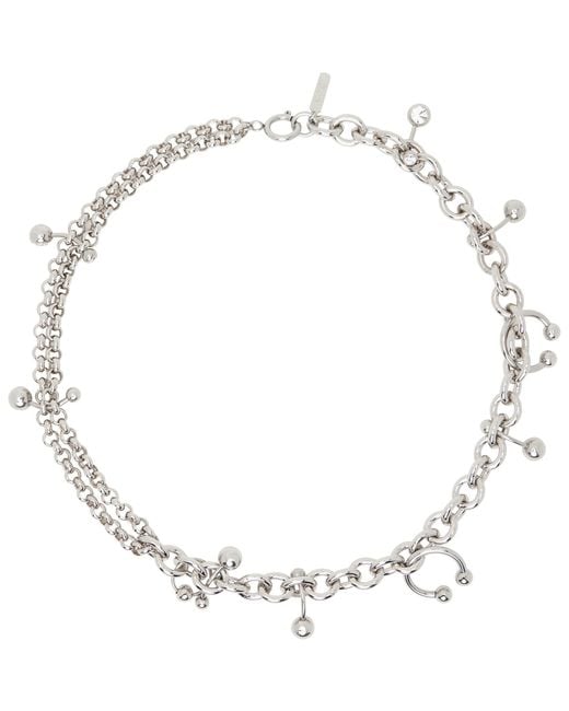 Justine Clenquet Metallic Holly Necklace for men