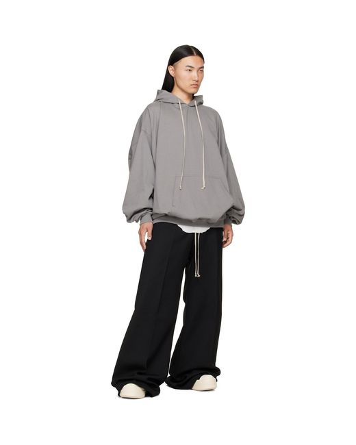 Rick Owens Black Tower Wide Bela Trousers for men