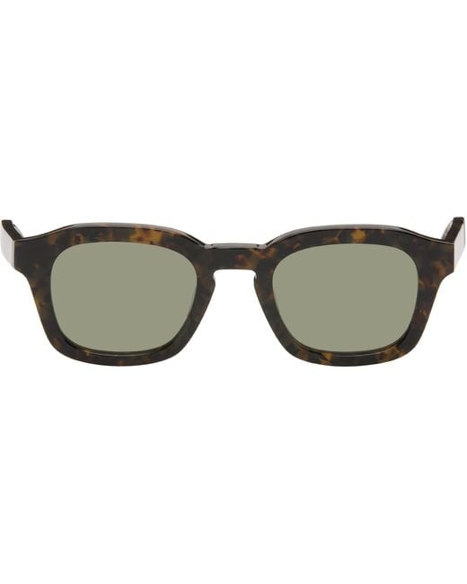 Thom Browne Black Acetate Rectangular Sunglasses for men