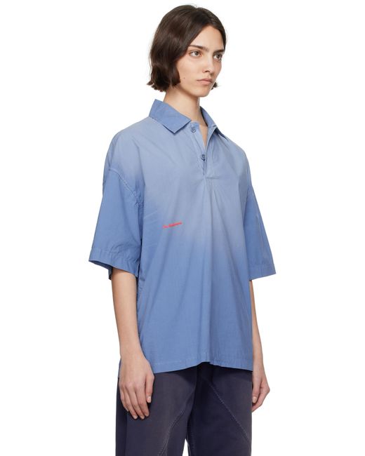 J.W. Anderson ブルー オーバーサイズ ポロシャツ Blue