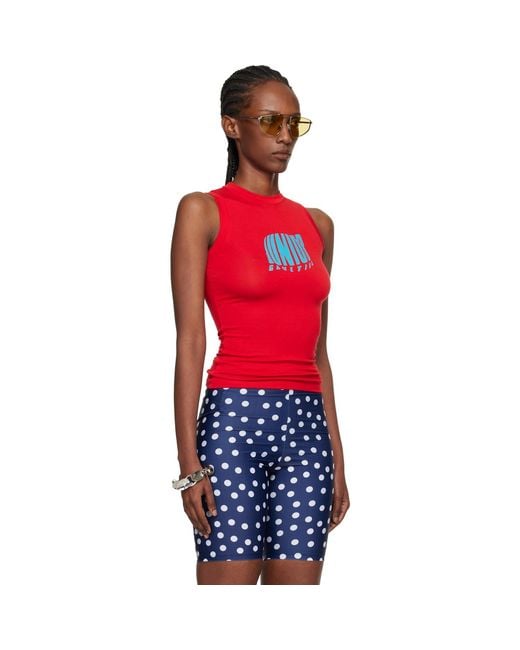 Jean Paul Gaultier Red 'The Junior Gaultier' Tank Top