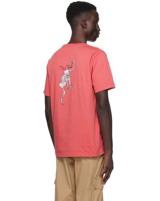PS by Paul Smith Red 'the Fool' T-shirt for men