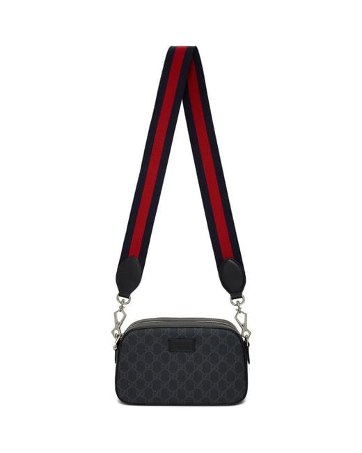 Gucci Canvas Black Small GG Supreme Camera Bag for Men - Save 3% - Lyst