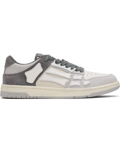 Amiri Black Distressed Skel Top Low Sneakers for men