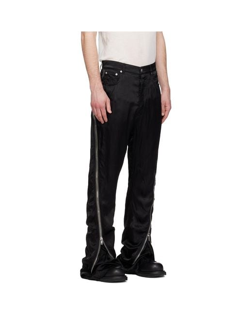 Rick Owens Black Temple Bolan Banana Trousers for men