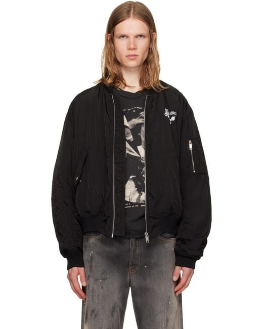 Enfants Riches Deprimes Black 'Enfants Video' Bomber Jacket for men