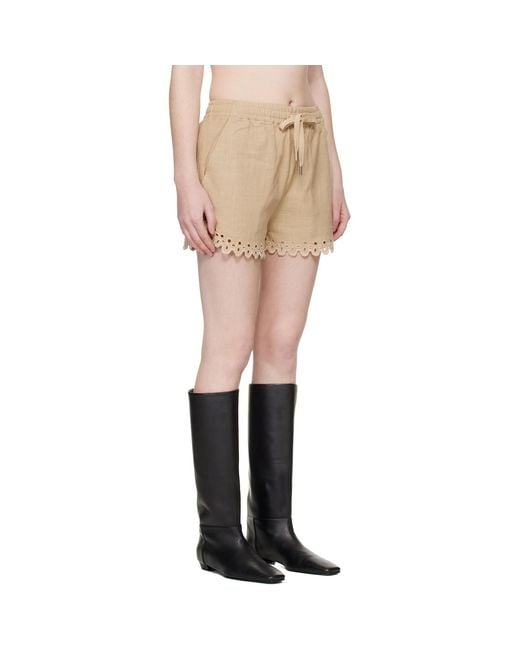 Isabel Marant Natural Balyme Shorts