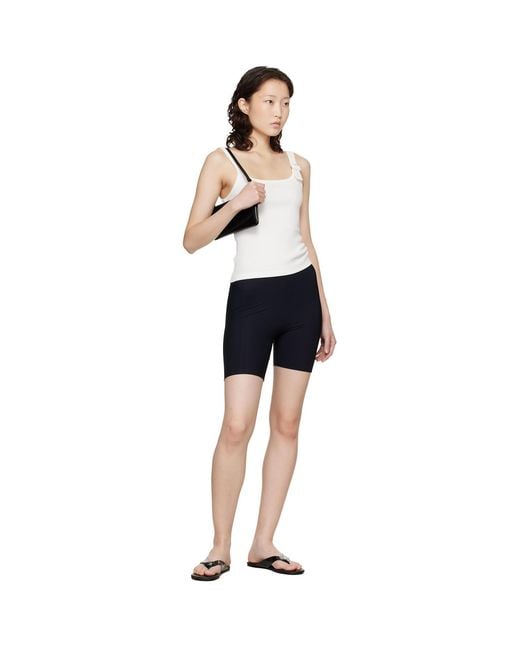 Courreges Black Vinyl Flip-Flops