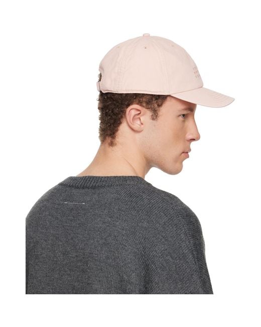 MM6 by Maison Margiela Gray Embroidered Logo Cap for men