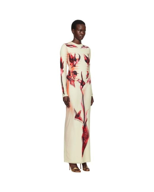Jean Paul Gaultier Black 'The Flower Body Morphing Marinière' Maxi Dress