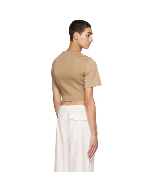 Dion Lee Green Corset T-Shirt for men