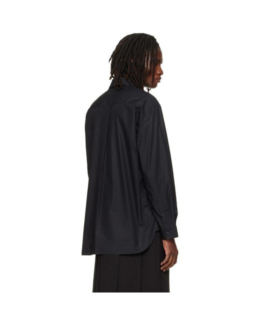 Simone Rocha Black Turbo Beaded Easy Shirt for men