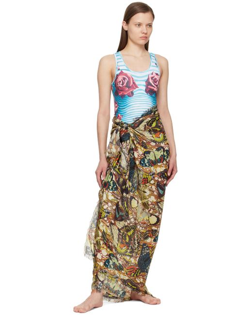 Jean Paul Gaultier Multicolor Graphic Cover Up