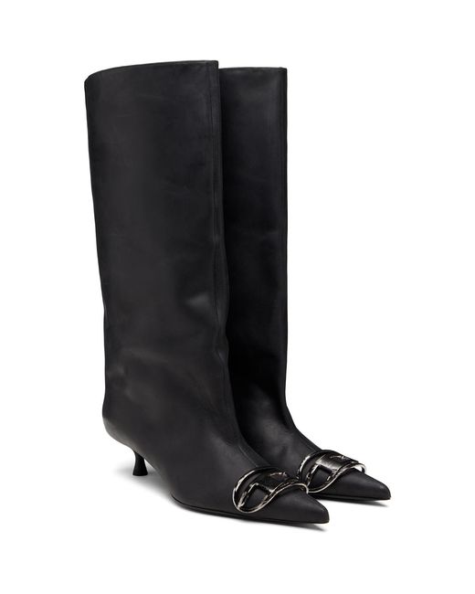 DIESEL Black D-Venus 40 Kb Tube Boots