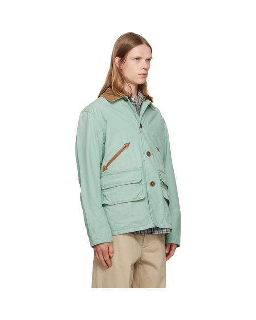 Polo Ralph Lauren Green Cotton Canvas Field Jacket for men