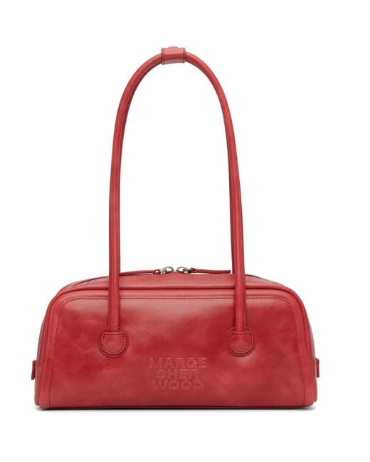 MARGE SHERWOOD Red Soft Boston Ew Bag
