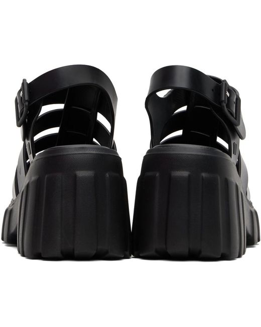 Sandales à talon bottier megan noires à plateforme Melissa en coloris Black
