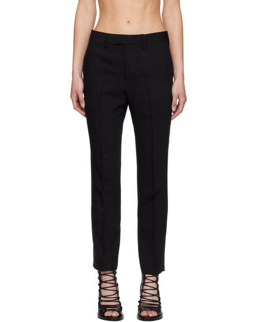 Ann Demeulemeester Black Habiba Cigarette Trousers