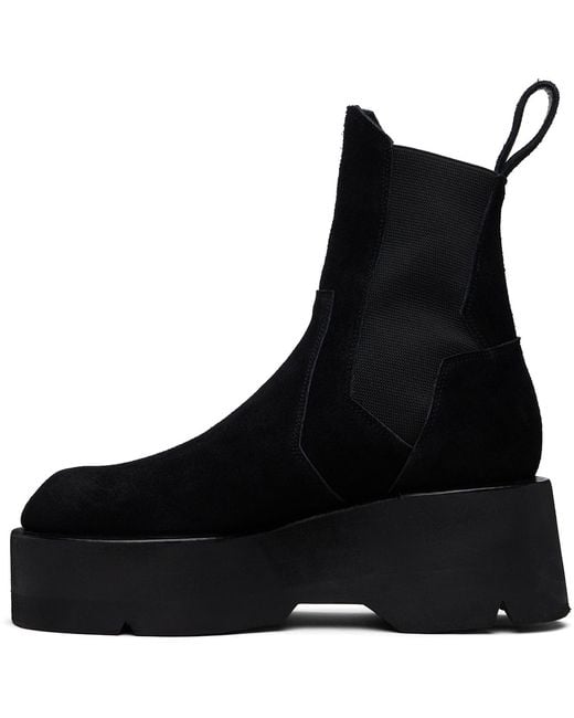 Julius Black Prism Side Gore Chelsea Boots for men