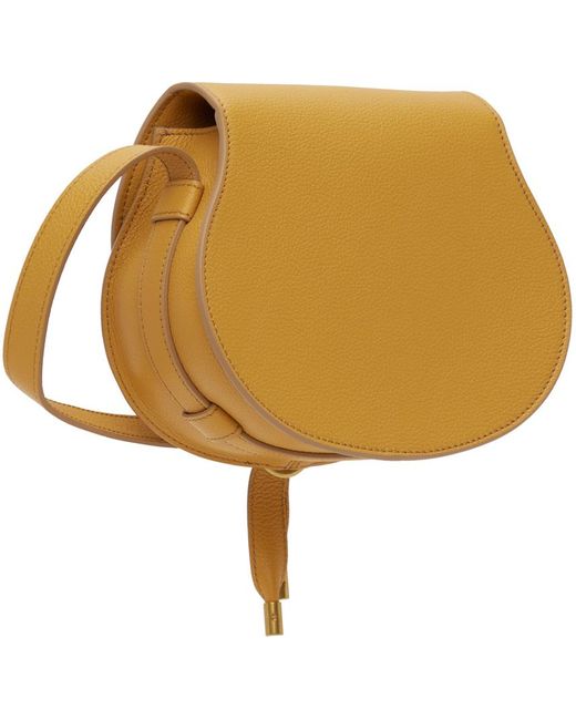 Chloé Yellow Marcie Small Saddle Bag