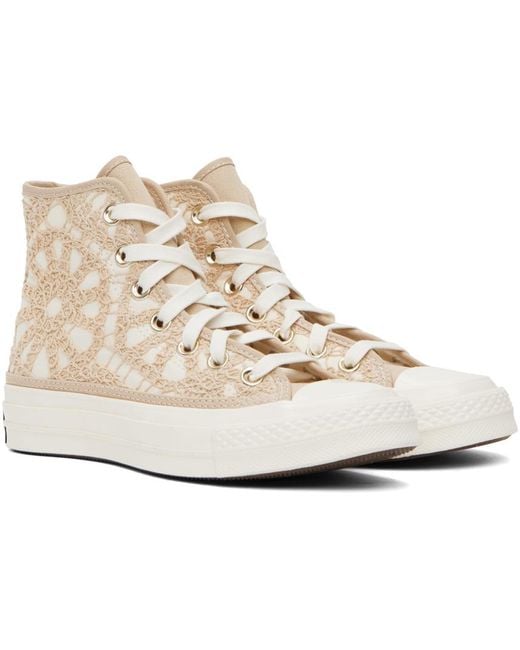 Converse Black Off-white & Beige Chuck 70 Hi Sneakers